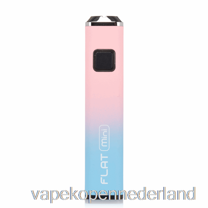 Vape Nederland Yocan Flat Mini 400mah Batterij Blauw Roze